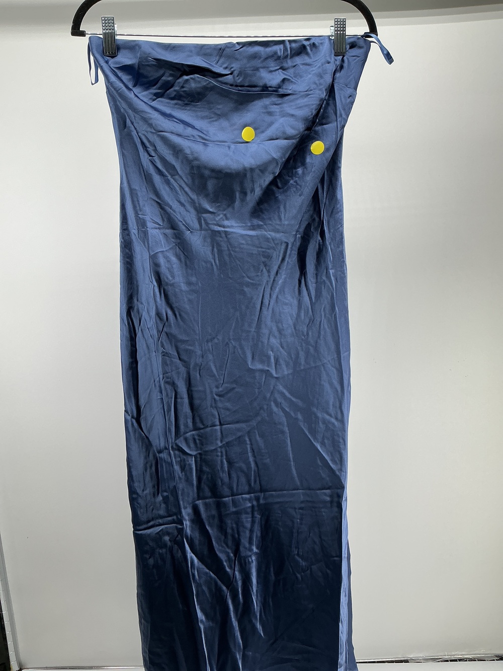 100% Washable Silk Strapless Midi Dress